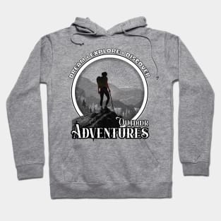 Outdoor Adventures - Hiking Monochrome 001 Hoodie